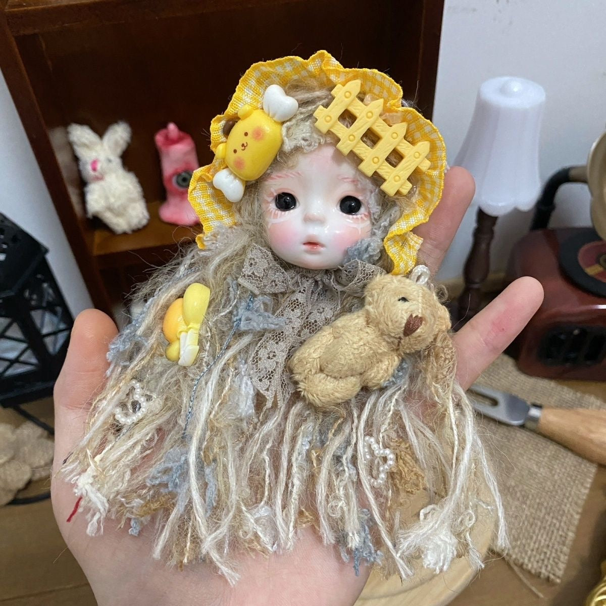 Unique Original Clay Doll Bead Decor, Heavy-Duty Crafting Favorite