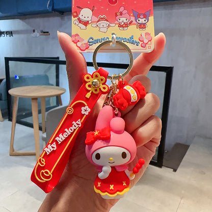 New Year Series Sanrio Pacha Dog Doll Keychain