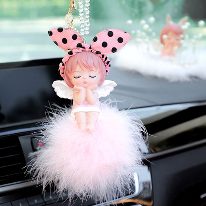 Car pendant car pendant cute angel car rearview mirror pendant
