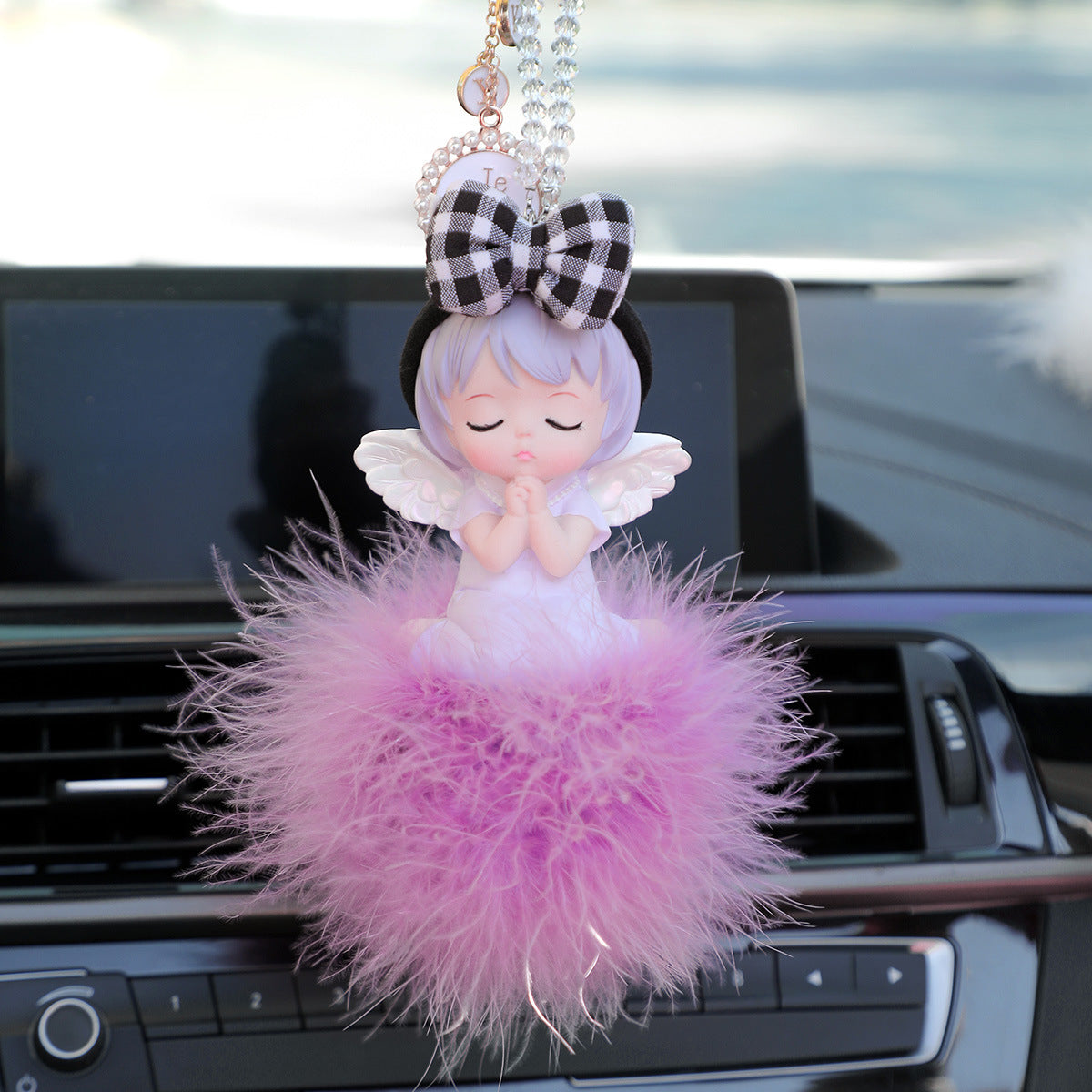 Car pendant car pendant cute angel car rearview mirror pendant