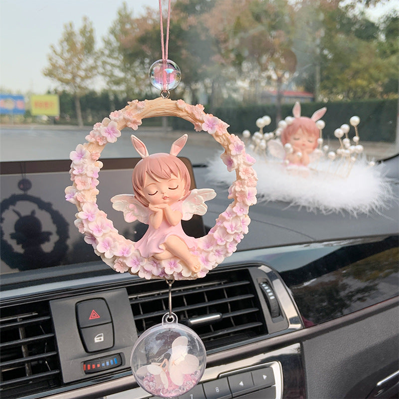Car pendant car pendant cute angel car rearview mirror pendant