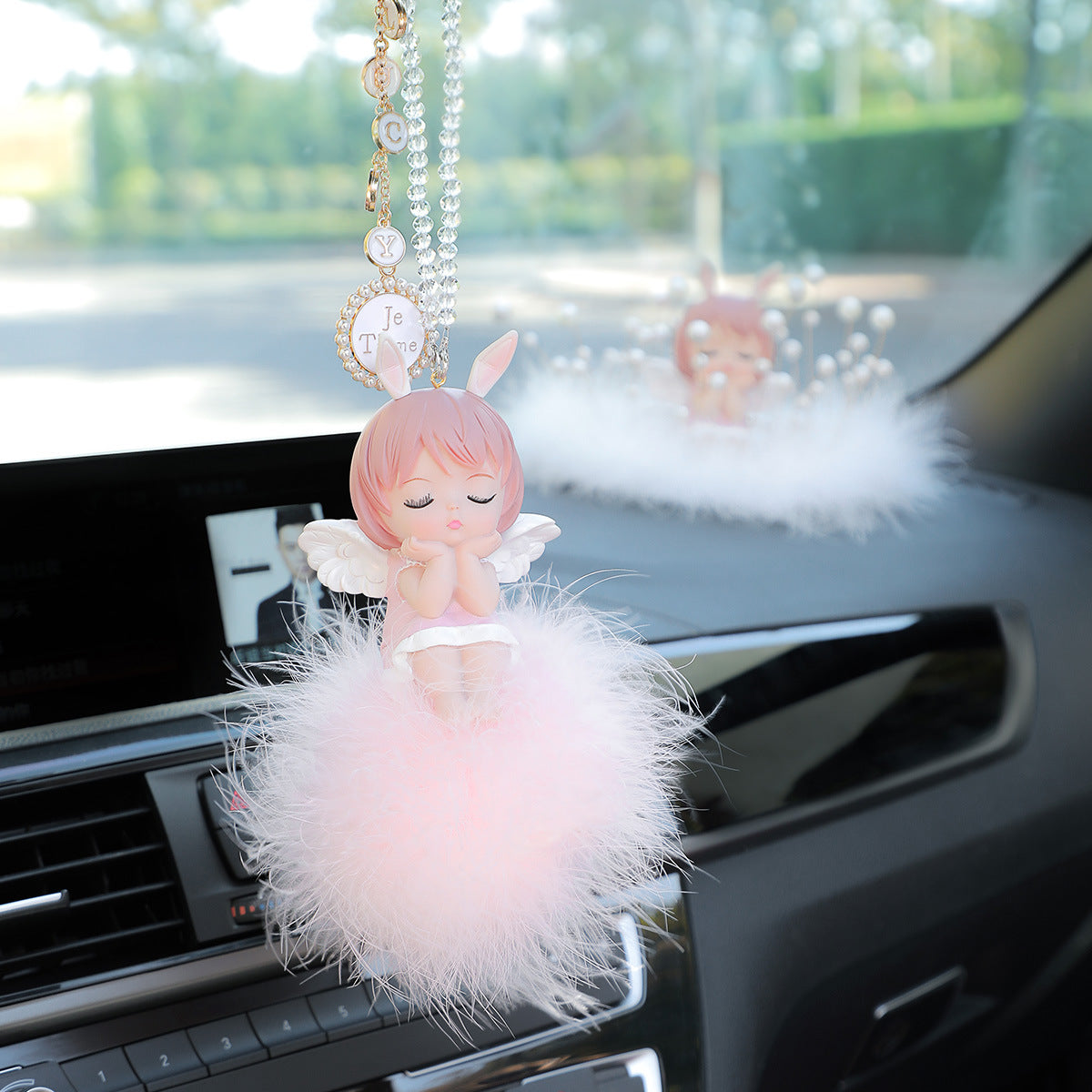 Car pendant car pendant cute angel car rearview mirror pendant