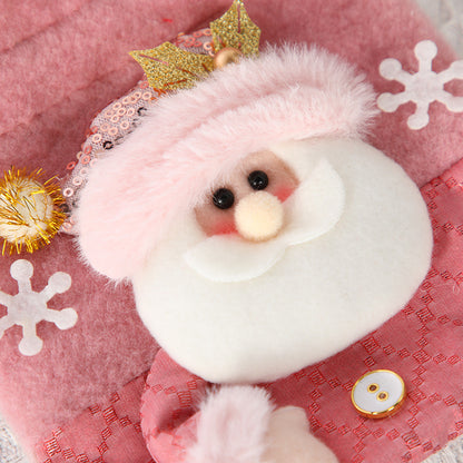 Christmas tote bag, snowman gift bag, scene decoration, candy snack bag