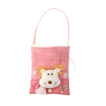 Christmas tote bag, snowman gift bag, scene decoration, candy snack bag