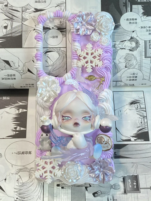 DIY cream mobile phone case, doll mobile phone case personalized mobile phone case suitable for iPhone14/15promax mobile phone case Apple 16/13