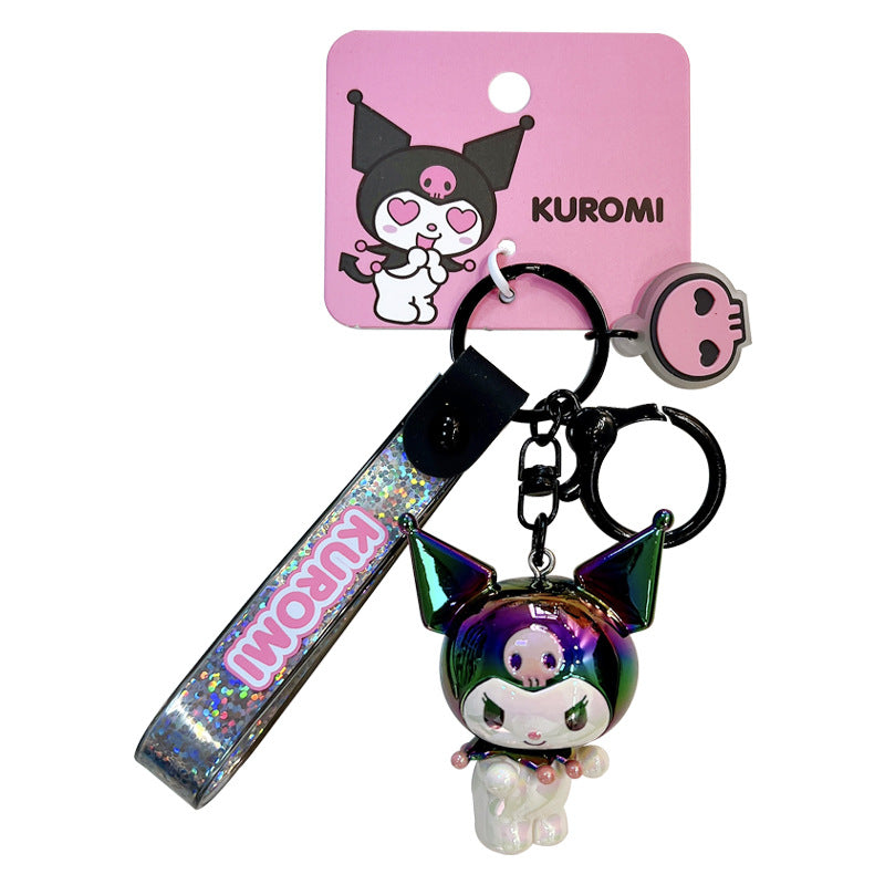 Symphony electroplating Sanrio keychain cute bag pendant cartoon toy doll desktop decoration