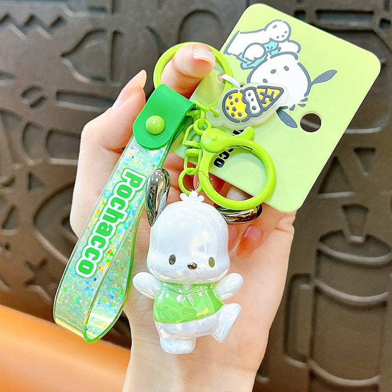 Symphony electroplating Sanrio keychain cute bag pendant cartoon toy doll desktop decoration