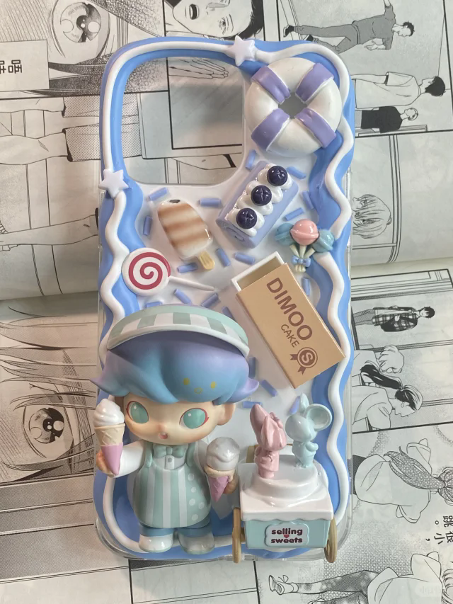 DIY cream mobile phone case, doll mobile phone case personalized mobile phone case suitable for iPhone14/15promax mobile phone case Apple 16/13