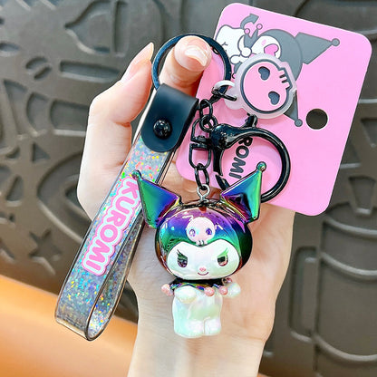 Symphony electroplating Sanrio keychain cute bag pendant cartoon toy doll desktop decoration