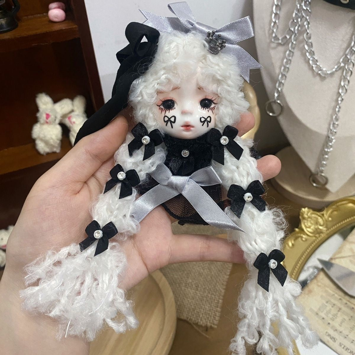 Best-Selling Clay Doll Bead Art Piece, Sturdy DIY Fashion Accessory