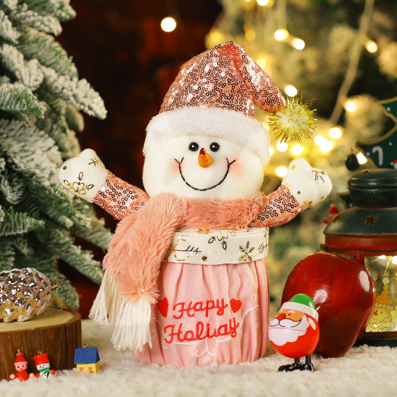 Christmas high-end apple jar candy box Christmas Eve decorative apple box Santa Claus snowman gift gift jar