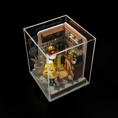 diy cabin wooden handmade building assembly mini cabin creative toys gift giving ornaments