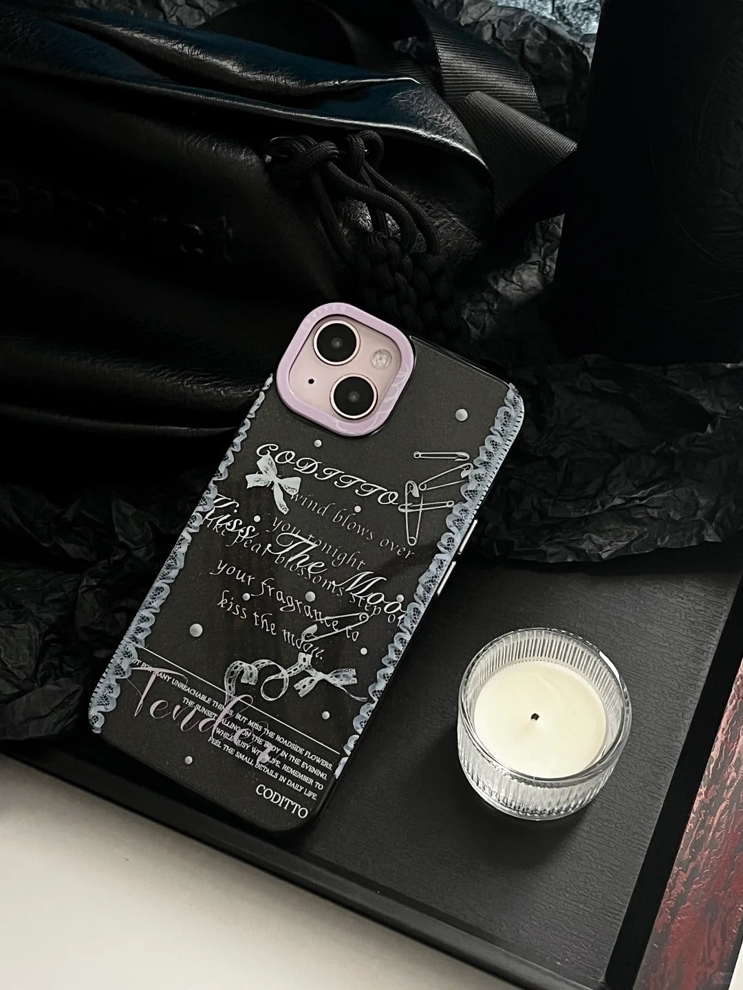 Ballet style original design sparkling mobile phone case with a sense of atmosphere