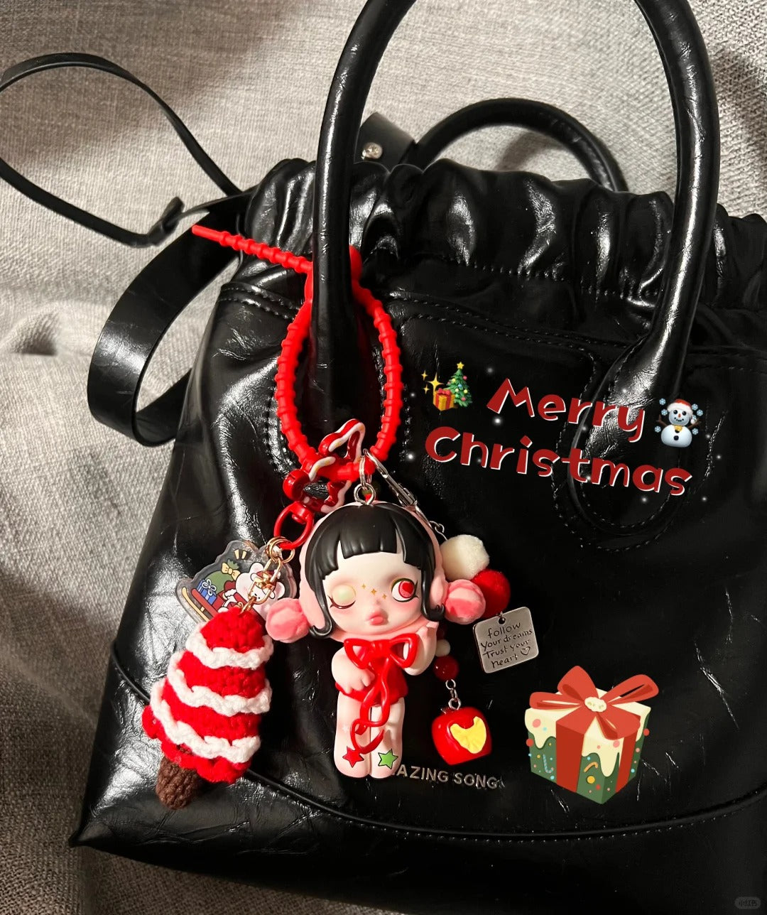 DIY Bubble Matt bag pendant car pendant wishing time