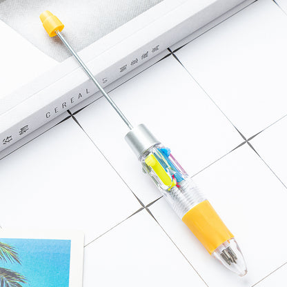 Four-color beaded pen