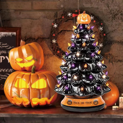 Árbol de Navidad de cerámica de Halloween🔥🔥🔥Último día para descuentos✈ ENVÍO MUNDIAL ✈