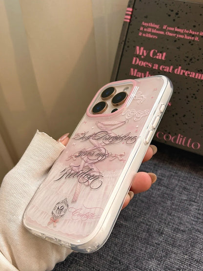 Pink mobile phone case Desert gold mobile phone case Lace skirt mobile phone case