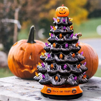 Árbol de Navidad de cerámica de Halloween🔥🔥🔥Último día para descuentos✈ ENVÍO MUNDIAL ✈
