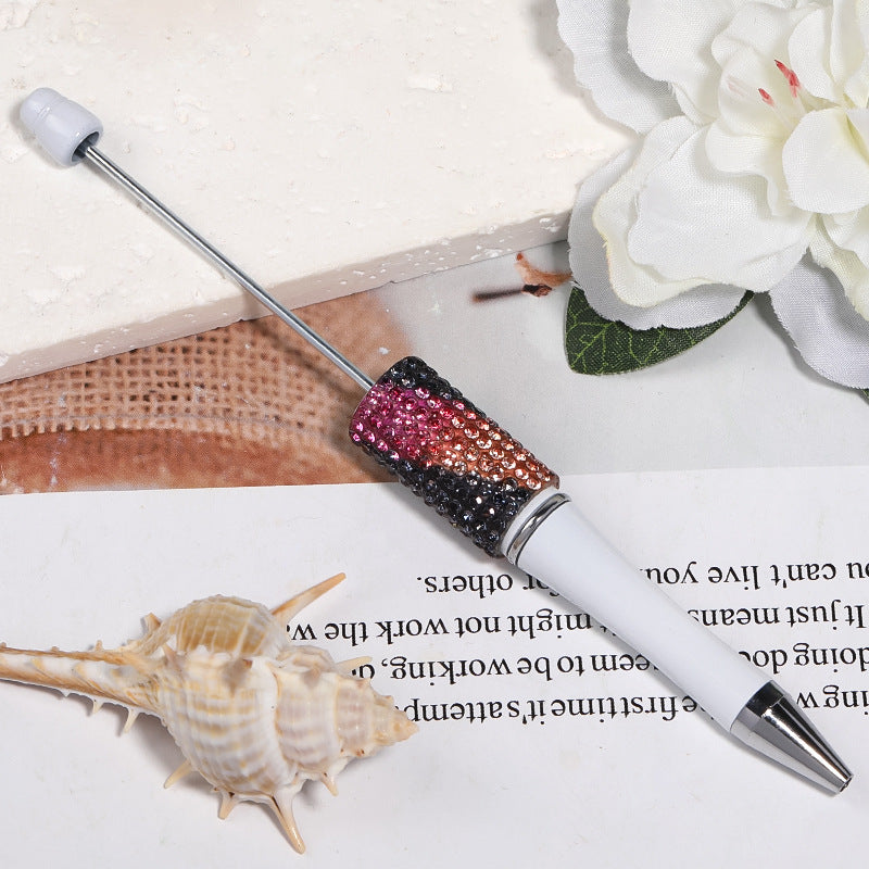 diy beading pen Rhinestone pearl handmade patch bead pen Ballpoint pen