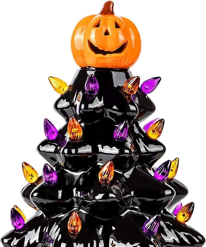 Árbol de Navidad de cerámica de Halloween🔥🔥🔥Último día para descuentos✈ ENVÍO MUNDIAL ✈
