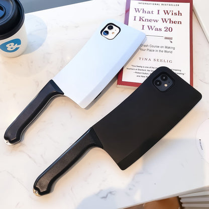 Suitable for iphone16 kitchen knife mobile phone case soft 14Promax15 fashionable funny protective cover new style 1312
