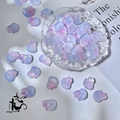 「Different Shape Glass Beads」(1 Charm 1 More Extra!!!)