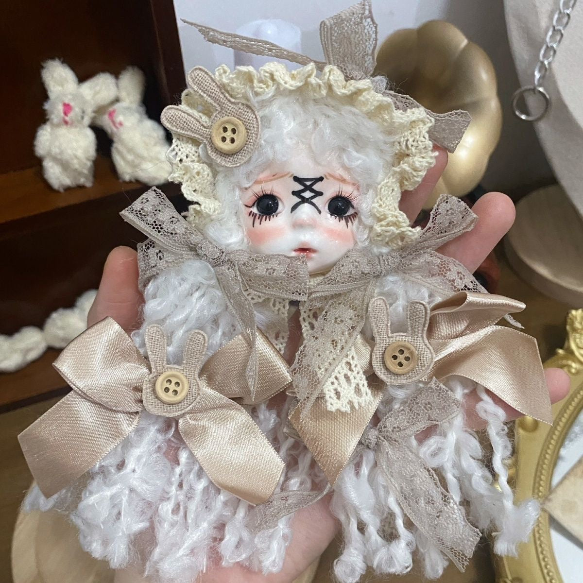 Best-Selling Clay Doll Bead Art Piece, Sturdy DIY Fashion Accessory