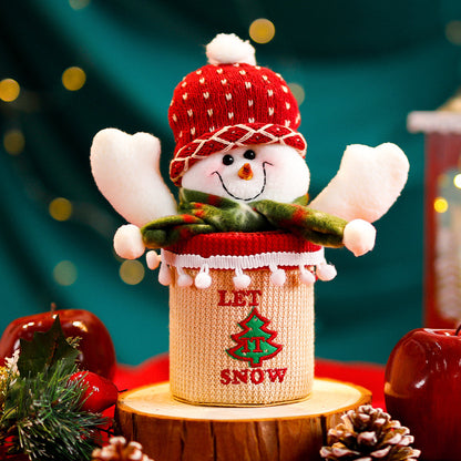 Christmas high-end apple jar candy box Christmas Eve decorative apple box Santa Claus snowman gift gift jar