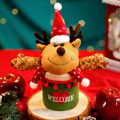 Christmas high-end apple jar candy box Christmas Eve decorative apple box Santa Claus snowman gift gift jar
