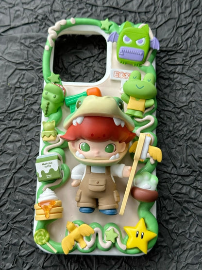 DIY Bubble Matt dimoo Animal Kingdom Phone Case Cream Phone Case iPhone