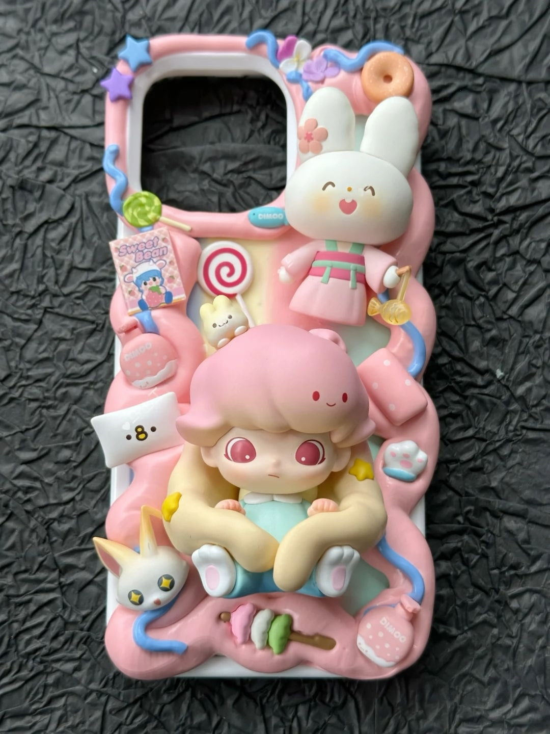 DIY Bubble Matt dimoo Animal Kingdom Phone Case Cream Phone Case iPhone