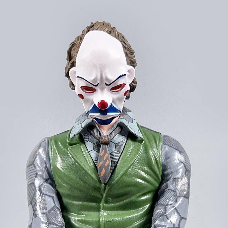 Figura de payaso muy vendida, juguete de moda Hislaijie Joker, modelo de figura con postura sentada, adorno para automóvil