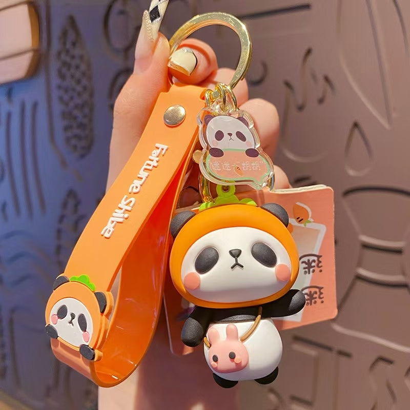 Wind Panda Keychain Pendant