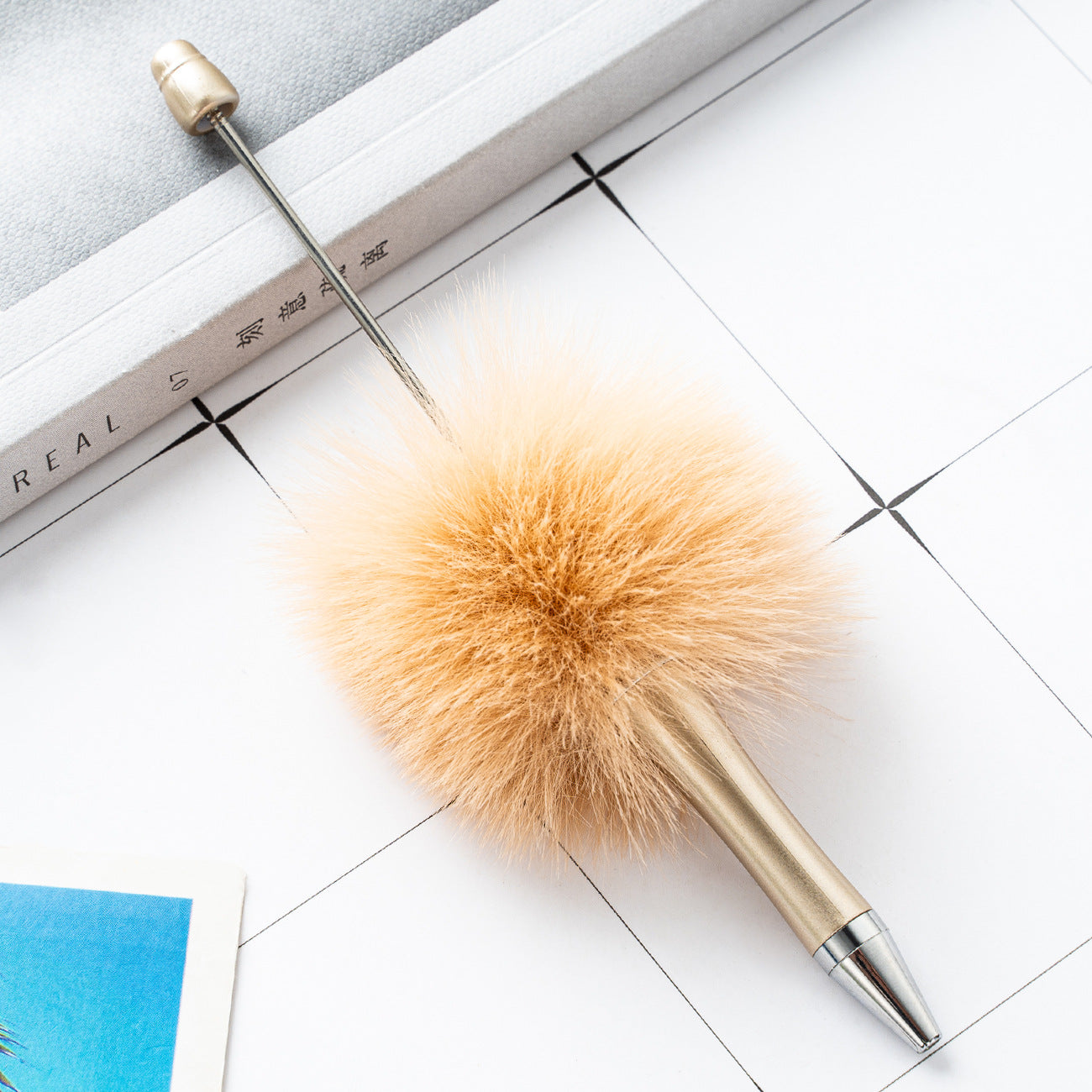 DIY plush beaded pens