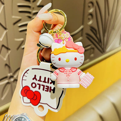hello kitty dress up diary key pendant cute accessories