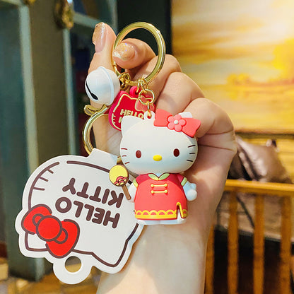 hello kitty dress up diary key pendant cute accessories