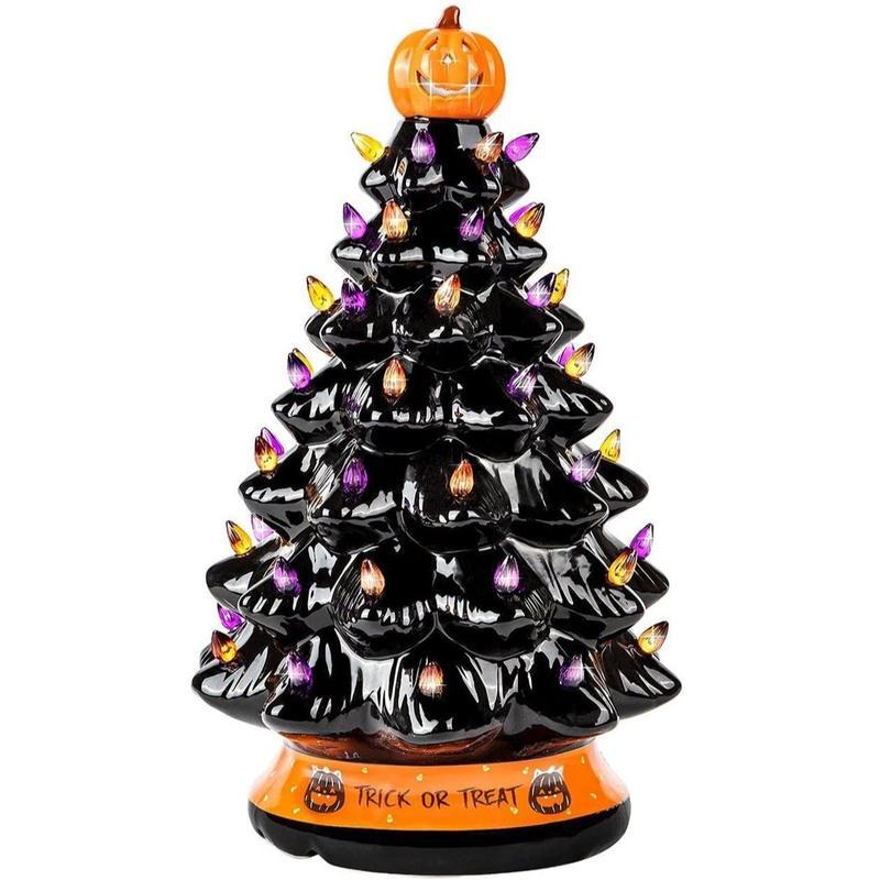 Árbol de Navidad de cerámica de Halloween🔥🔥🔥Último día para descuentos✈ ENVÍO MUNDIAL ✈