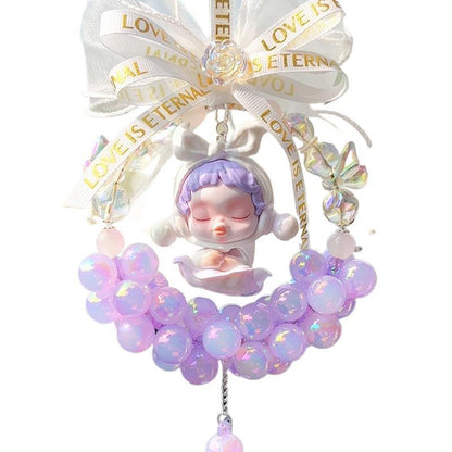 Bubble Mart car hanging sp temperature series car interior rearview mirror pendant gift for girlfriend handmade car pendant