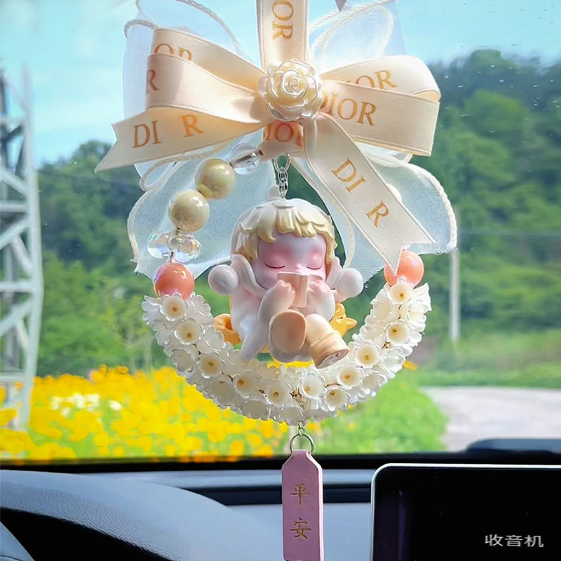 Bubble Mart car hanging sp temperature series car interior rearview mirror pendant gift for girlfriend handmade car pendant